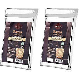 Kit 2 Chocolate 70% Cacau Tnuva 1,01kg - Vegano