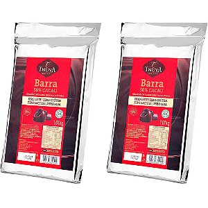 Kit 2 Chocolate Meio Amargo 56% cacau Tnuva 1kg - Vegano