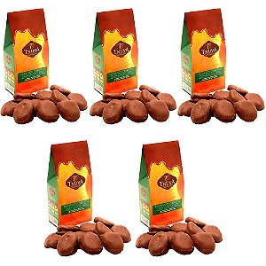 Kit 5 Bombons de Damasco com Chocolate Tnuva 140g - Vegano