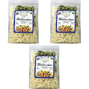 Kit 3 Macarrão Arroz Sabor Mediterrâneo Tui Alimentos 180g