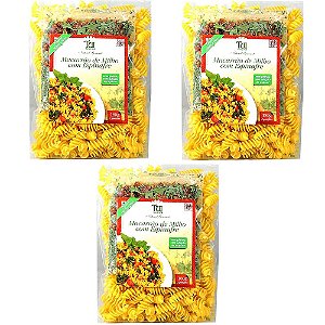 Kit 3 Macarrão de Milho com Espinafre Tui Alimentos 180g