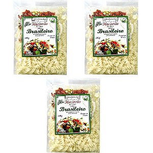 Kit 3 Macarrão de Arroz Sabor Brasileiro Tui Alimentos 180g