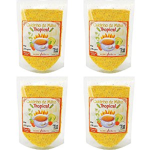 Kit 4 Caldinho de Milho Sabor Tropical Tui Alimentos 46g