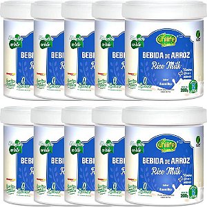 Kit 10 Bebida de Arroz em Pó Original Unilife 200g - Vegano