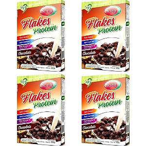 Kit 4 Flakes Protein Sabor Chocolate Sora 120g - Vegano