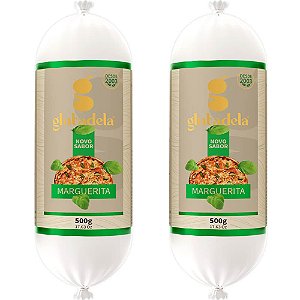 Kit 2 Glutadela Mortadela Vegetal Marguerita Schillife 500g