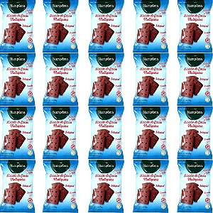 Kit 20 Biscoito Cacau Multigrãos Sem Glúten Nutripleno 30g