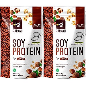 Kit 2 Soy Protein Avelã Rakkau 600g - Vegano - Proteína