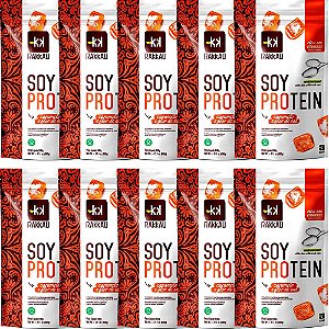 Kit 10 Soy Protein Caramelo e Flor de Sal Rakkau 600g Vegano