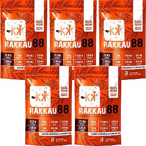 Kit 5 Rakkau 88 Caramelo e Flor de Sal Rakkau 907g - Vegano