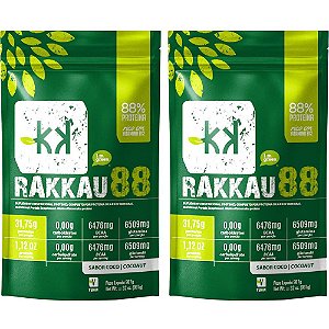 Kit 2 Rakkau 88 Coco Rakkau 907g Vegano - Proteína de Arroz