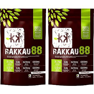 Kit 2 Rakkau 88 Cacau Rakkau 907g - Vegano Proteína de Arroz