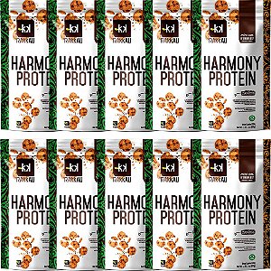 Kit 10 Harmony Protein Cookies Rakkau 600g Vegano - Proteína