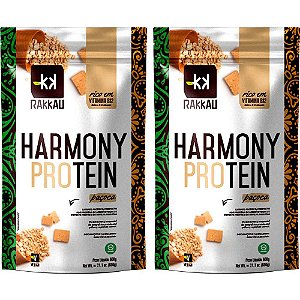 Kit 2 Harmony Protein Paçoca Rakkau 600g - Vegano - Proteína