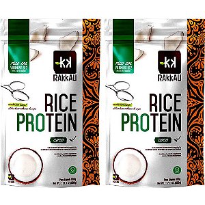 Kit 2 Rice Protein Coco Rakkau 600g - Vegano - Proteína