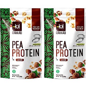 Kit 2 Pea Protein Avelã Rakkau 600g - Vegano - Proteína