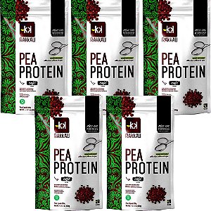 Kit 5 Pea Protein Café Rakkau 600g - Vegano - Proteína