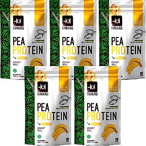 Kit 5 Pea Protein Banana Rakkau 600g - Vegano - Proteína