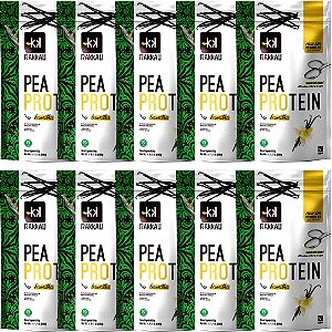 Kit 10 Pea Protein Baunilha Rakkau 600g - Vegano - Proteína