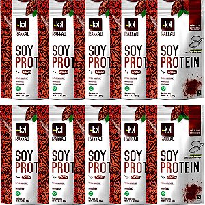 Kit 10 Soy Protein Cacau Rakkau 600g - Vegano - Proteína