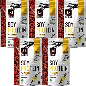 Kit 5 Soy Protein Baunilha Rakkau 600g Vegano Proteína Soja