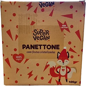 Panettone Vegano Com Frutas Cristalizadas Super Vegan 400g