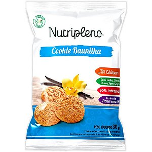 Cookie Baunilha Sem Glúten Nutripleno 30g - Vegano