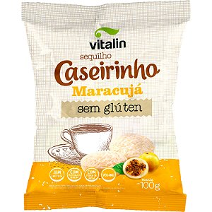 Sequilho Caseirinho Maracujá Sem Glúten Vegano Vitalin 100g