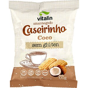 Amanteigado Caseirinho Coco Sem Glúten Vegano Vitalin 100g