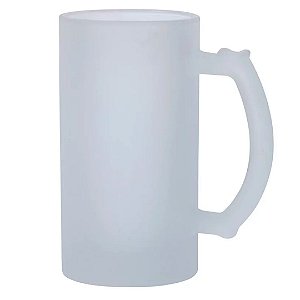 Caneca de Chopp Vidro Jateado para Sublimação