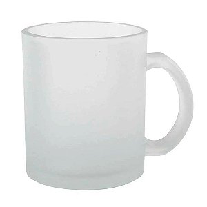 Caneca de Vidro Jateado para Sublimação