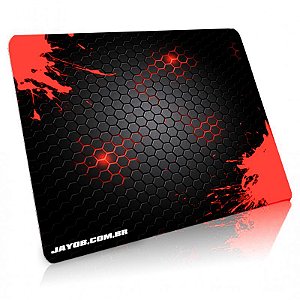Mousepad Jayob Splash Red Grande Speed - (45cm x 40cm x 0,3cm)