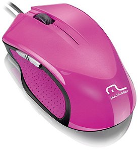 Mouse Multilaser Xgamer 2400 Dpi 6 Botoes Rosa - MO201 - Outlet Open BOX