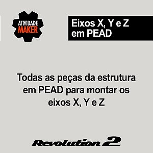 Kit Estrutura PEAD Eixos X, Y e Z - Revolution 2