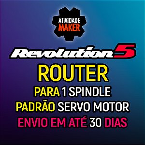 REVOLUTION 5 - KIT AÇO - SERVO MOTOR 1000W - 1 SPINDLE