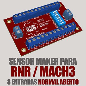 SENSOR MAKER V1 - RNR/MACH3 NORMAL ABERTO - 8 ENTRADAS