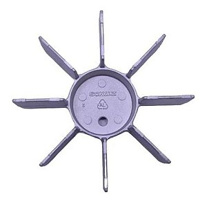 Ventilador (Ventoinha) Compressor Schulz Csa7.8 / Csa7.5 / Csa6.5 Silent - Aluminio - 033.0106-0/AT