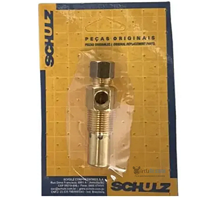 Válvula de Retenção Schulz 022.0149-0/AT 5/16 x 3/8 x 1/8 – Original para Compressor de Ar