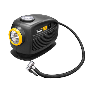 Compressor de ar mini automotivo portátil Vonder CAV 12 90W 12V preto