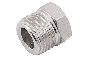 Adaptador Redutor de 1/2 Macho x 1/4 Fêmea NPT Aço