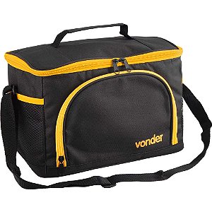 Bolsa térmica, 9 litros, preta e amarela, VONDER