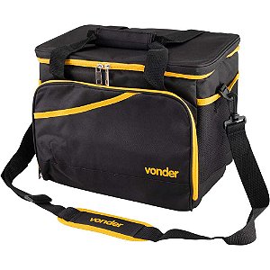 Bolsa térmica, 17 litros, preta e amarela, VONDER