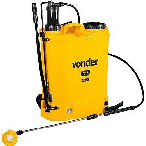 Pulverizador costal, 2 em 1, manual ou bateria, com bateria de lítio, 18 litros, VONDER