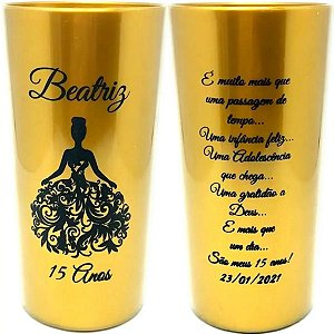 70 Copos Longdrink 320ml Personalizados frente e verso