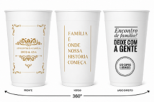 110 Copos Longdrink 320ml Personalizados frente e verso