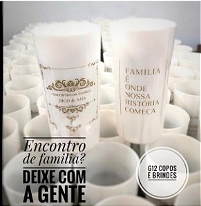 110 Copos Longdrink 320ml Personalizados frente e verso