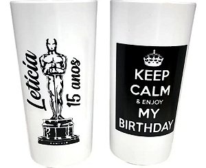 130 Copos Longdrink 320ml Personalizados frente e verso