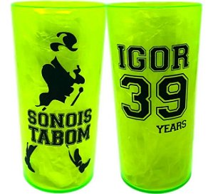 140 Copos Longdrink 320ml Personalizados frente e verso