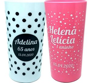 250 Copos Longdrink 320ml Personalizados frente e verso