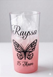 50 Copos Longdrink 320ml Personalizados Frent/vers Degrade